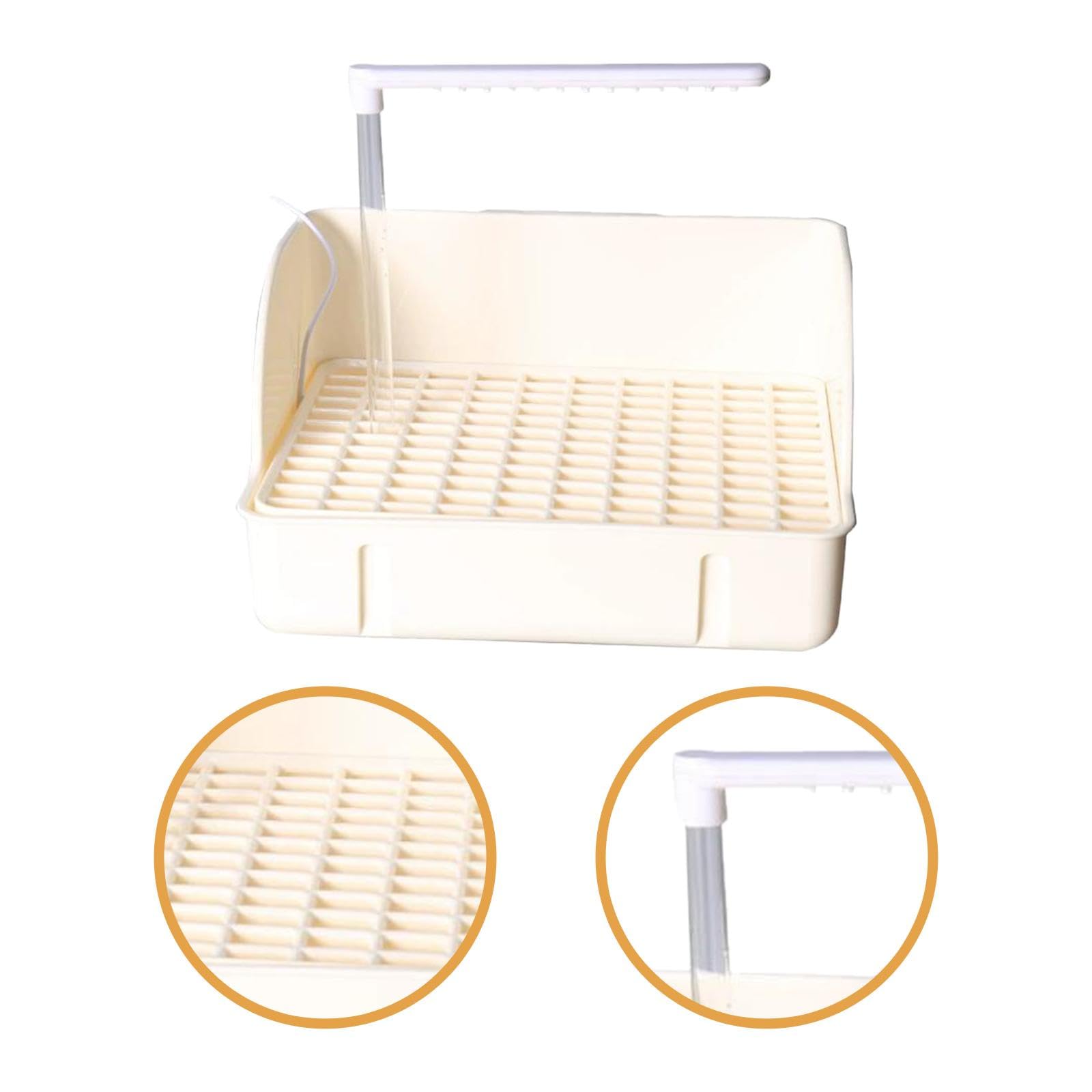 Baignoire pour Oiseaux, Facile à Installer, Légère et Amovible, Idéale pour Les Perroquets.