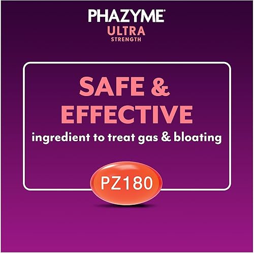 Miniatura 5 de Phazyme Alivio ultra fuerte de gases y hinchazón  Funciona en minutos  12 geles rápidos