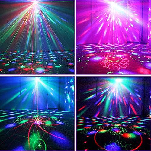 Party Dj Disco Lights And Dj Disco Ball,Two In One Stage Lights Effect Projector Karaoke Equipment With Remote Control Sound Activated For Dancing Christmas Gift Ktv Birthday #TOP2