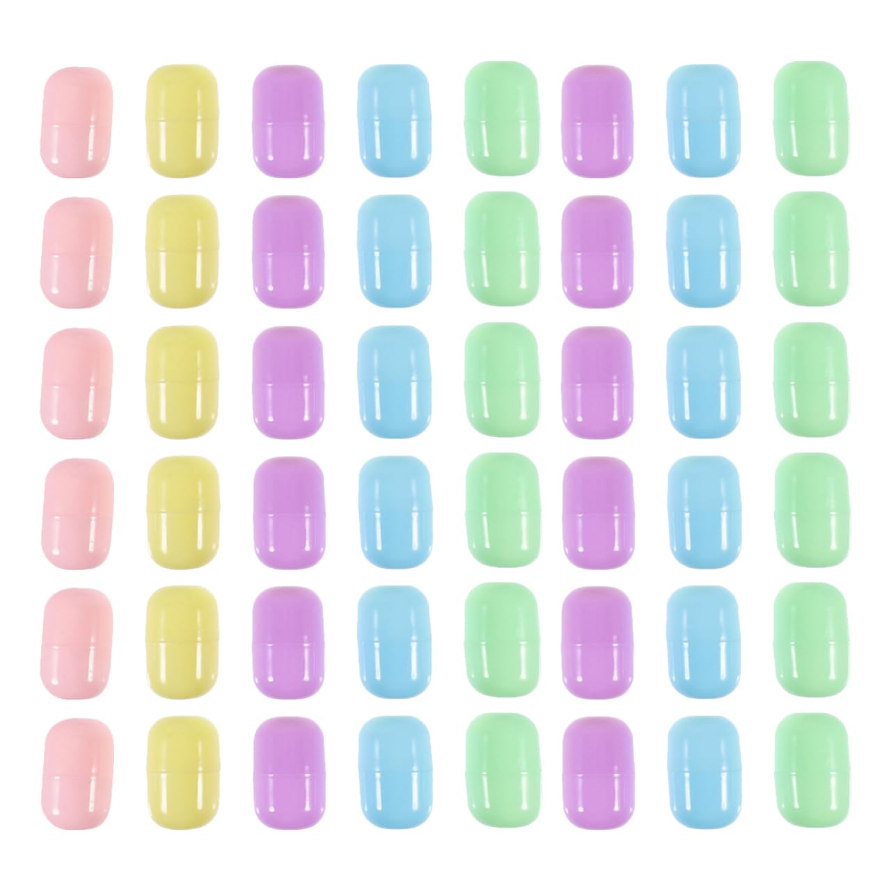 NOLITOY 40Pcs Plastic Vending Station Empty Capsule Egg Container