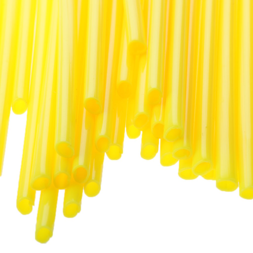 Oshhni 36 Pezzi Avvolgimenti per Raggi di 17cm, Giallo