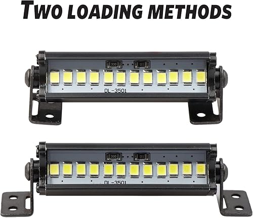 Miniatura 3 de Barra de luz RC 2.087 in Kit de luz LED para Traxxas Axial Arrma Redcat 110 18 124 RC Car Truck Accesorios