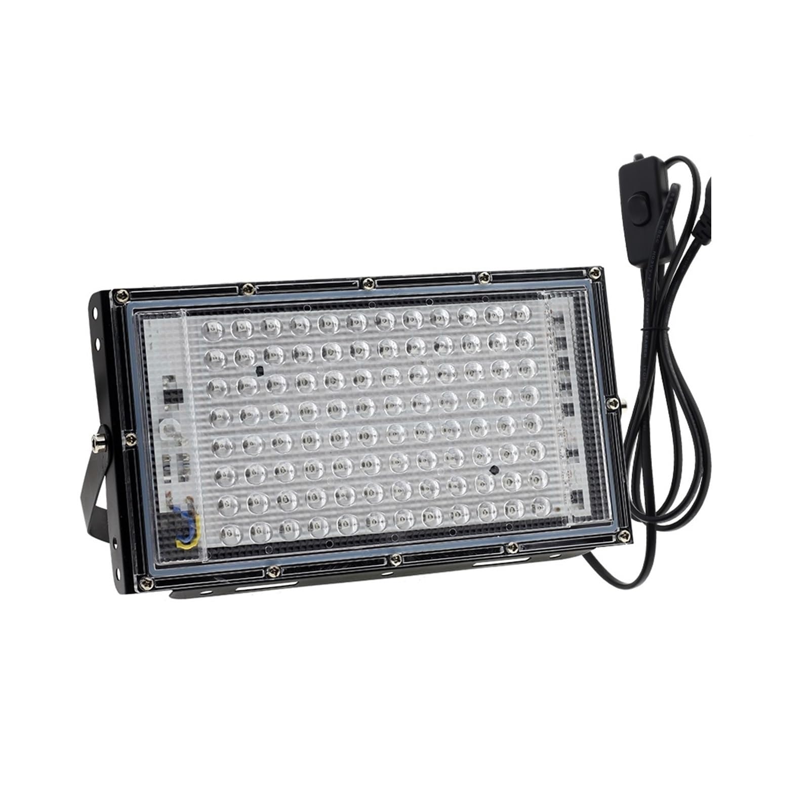 LED-Flutlichtstrahler, 50W 100W 150W UV-Flutlicht 395nm 400nm Ultraviolett-Leuchtstoffbühnenlampe For Bar-Tanzparty-Schwarzlicht(100W With Plug)