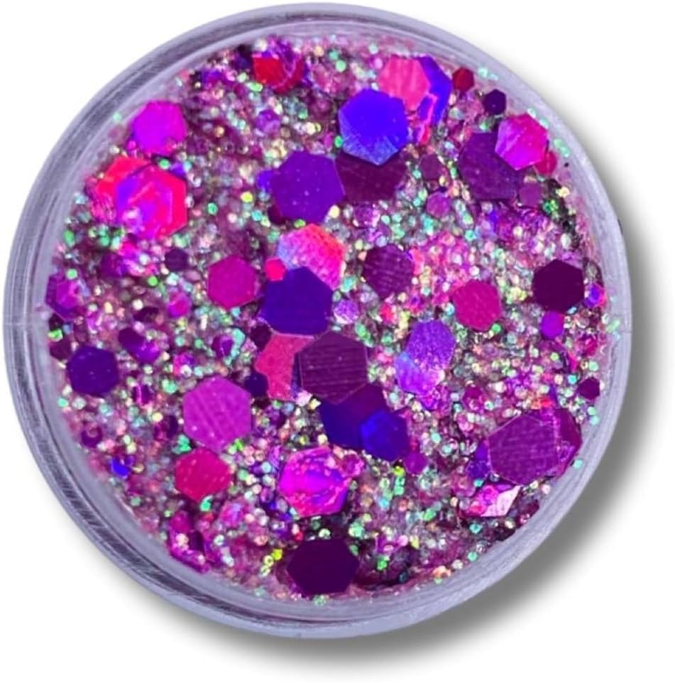Jel Formlu Parlak Glitter Magic Purple