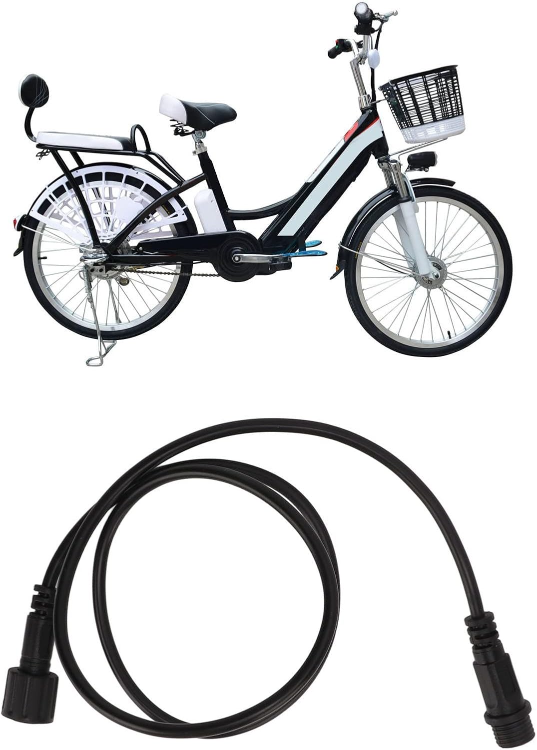 VBESTLIFE Speed Sensor Extension Cable 3 Pin Female to Male Electric Bike Extension Cord for Middle Drive Motor