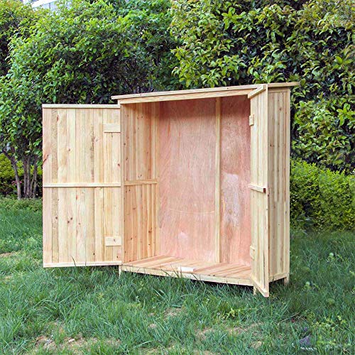 Wiltec Gerätehaus Doppeltür Gartenhaus Geräteschuppen Gartenschrank Geräteschrank – Bild 3