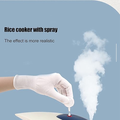 Miniatura 5 de Juguete de cocina de arroz para niños, rociador inteligente, cocina para niños, juego de simulación de cocina, juguetes educativos con música (azul)