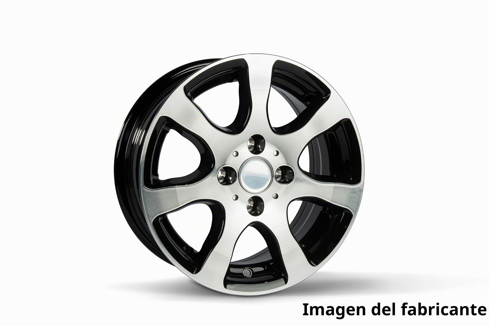 Tomason Germany TR3 5013/4 5Jx13 100 x 4 ET30 600 kg plateado/negro/negro pulido, por ejemplo, apto para Hobby, Caravan, Trailer, remolque, calidad de fabricante de equipos originales (4 x 100)