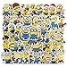 BLOUR Divertidos Dibujos Animados película Minions Pegatinas para niños DIY portátil Casco de Coche Motocicleta Bicicleta Guitarra Pegatina Juguete clásico 50 Piezas