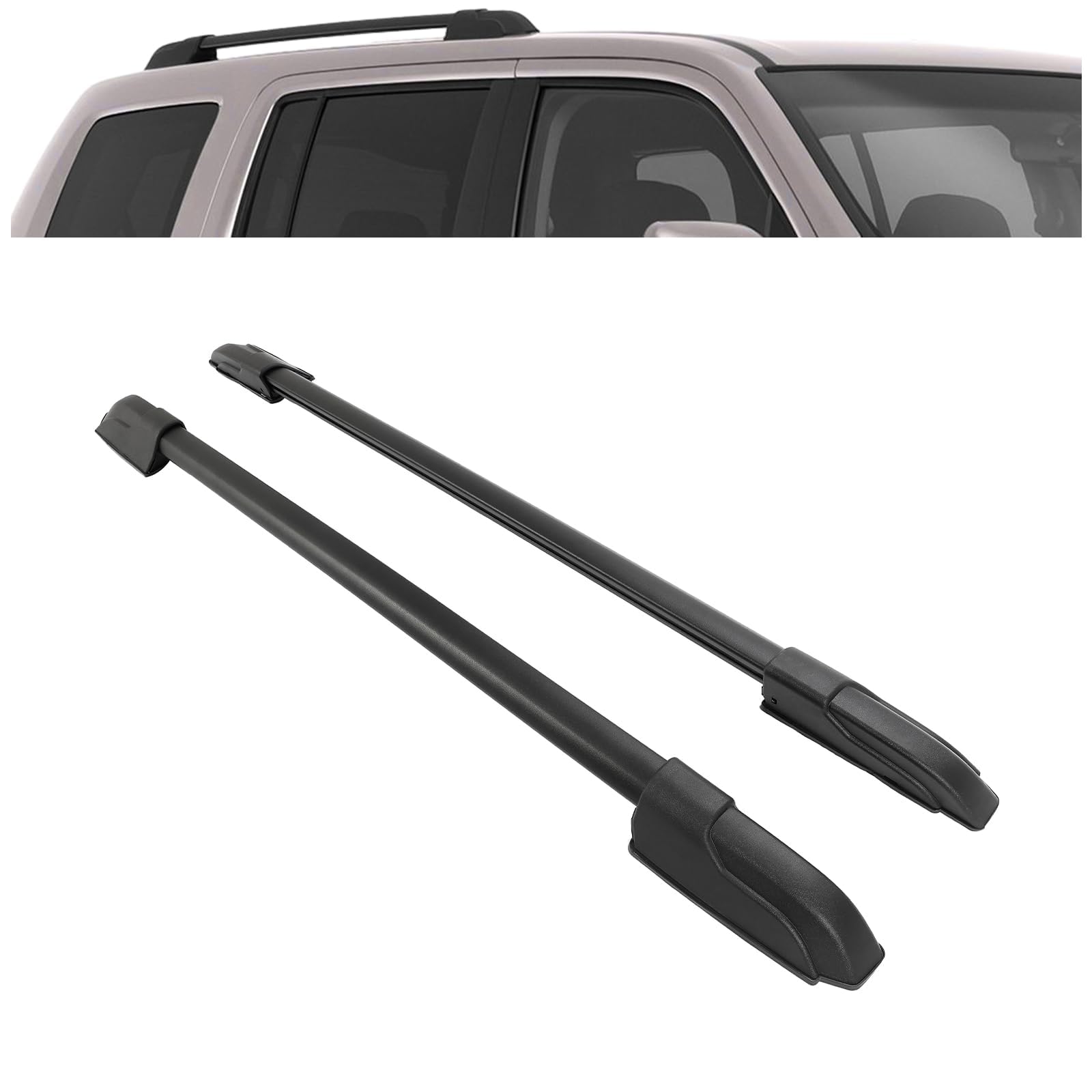 Amazon.com: KUAFU Roof Rack Side Rails Compatible with 2009-2015