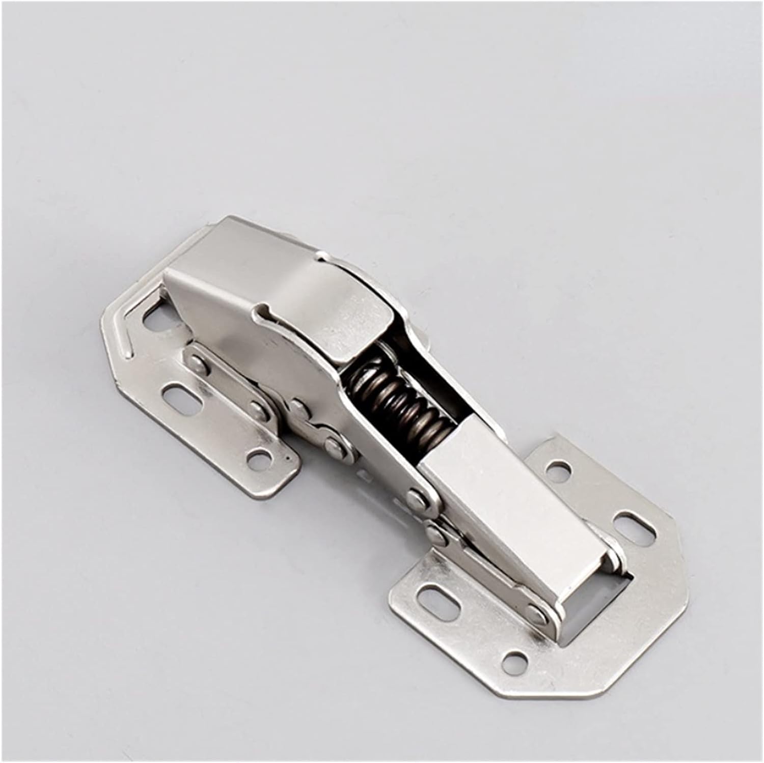KETTEL Cabinet Hinge 90 Degree No-Drilling Hole Cupboard Door Hydraulic Hinges Soft Close with Screws Furniture Hardware (Color : 4 inches)