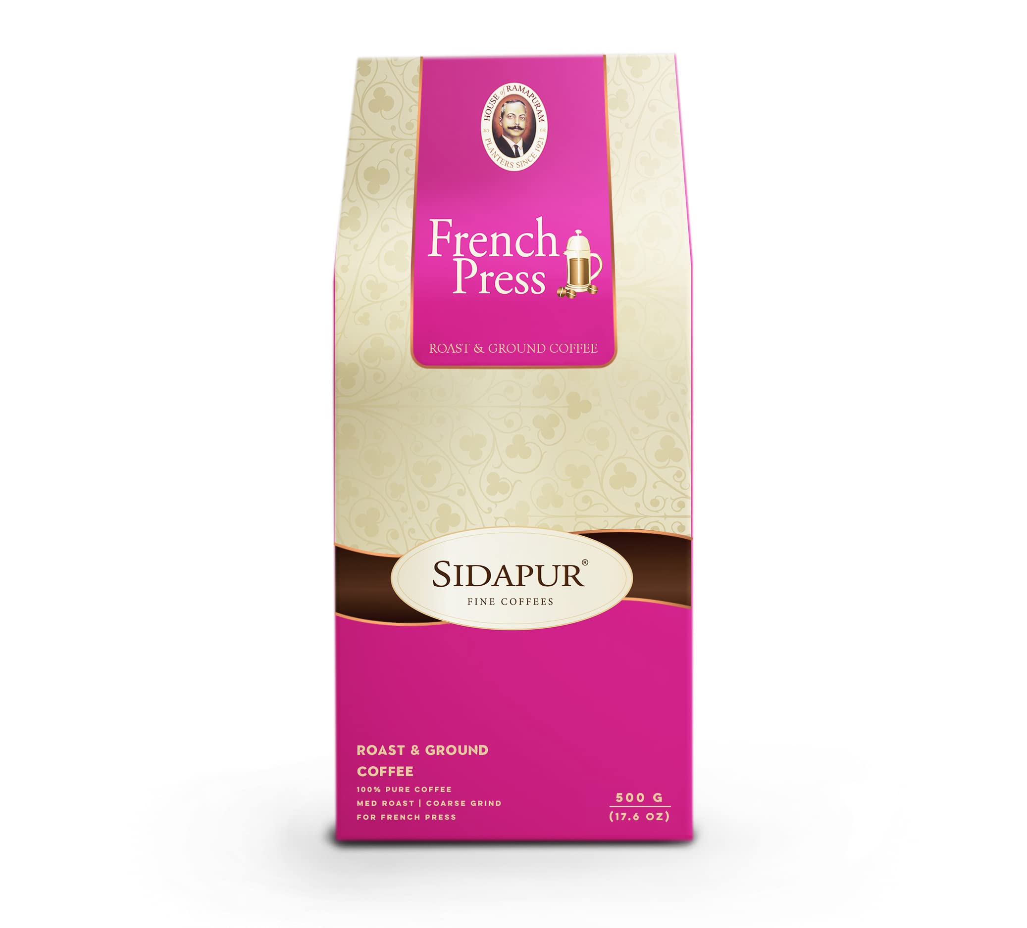 French Press Coffee Bag-Coarsely Ground-80% Arabica 20% Robusta-For French Press-500Gms