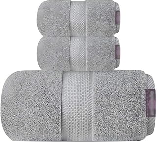 WYH Essuie-Mains Paquet de 3 Serviettes de Bain Serviette de Bain en Coton Sèche Rapide Hautory Absorbant Résistant À la Main de la Main Molle de L'hôtel Home Sports Séchage Rapide (Color : Gray)