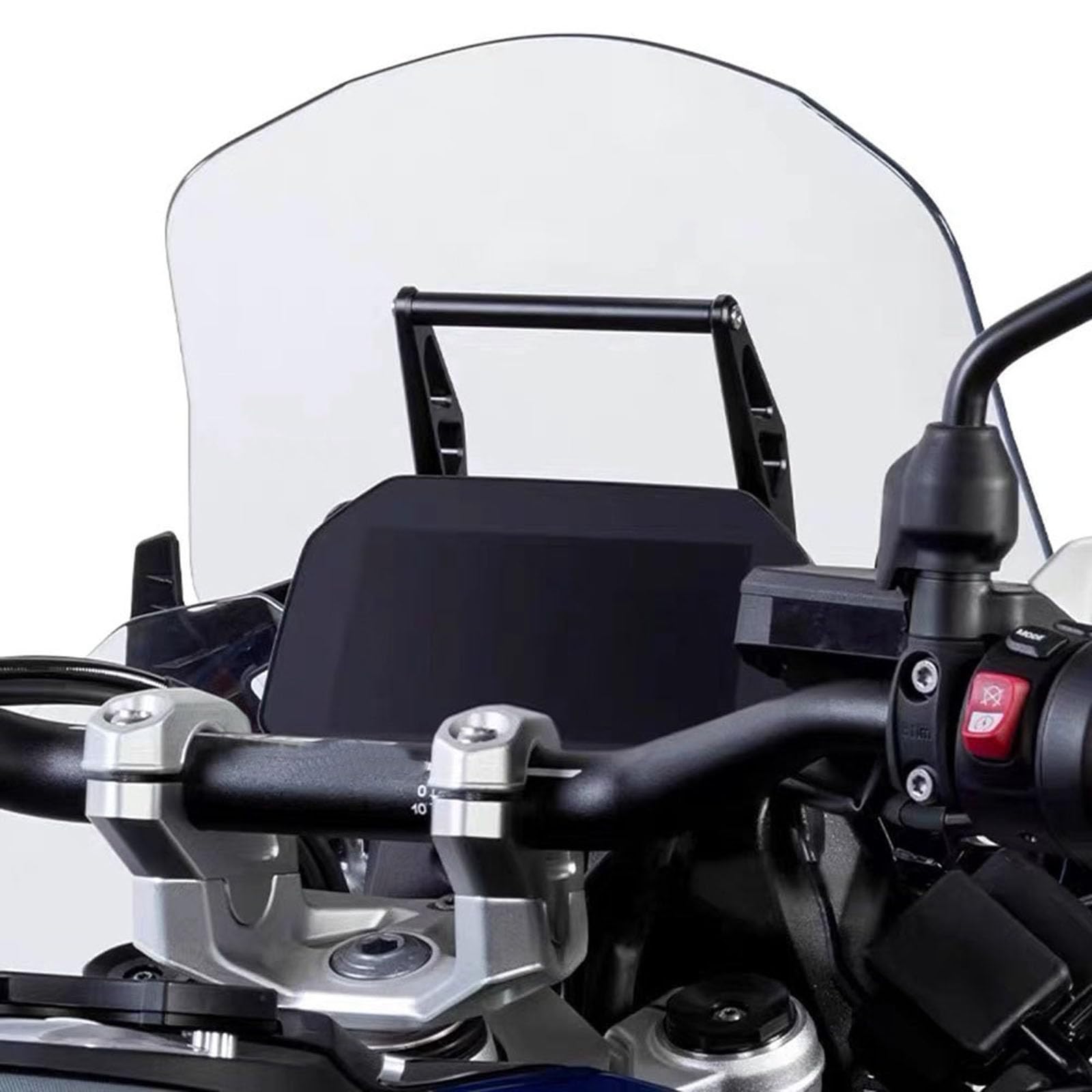 Support de téléphone antidérapant, pince de guidon sans outil, rotation à 360 degrés, cadre en métal solide pour R1300GS, support de téléphone en métal pour moto