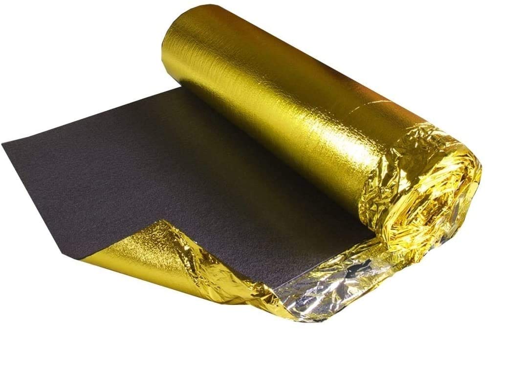 Grandismo 5mm , 6mm or 7mm Super Gold Underlay - Choose Any Size - for Wood / Laminate Flooring - Provides Acoustic Sound and Impact Reduction - (6mm, 30m2 (1m x 30m)