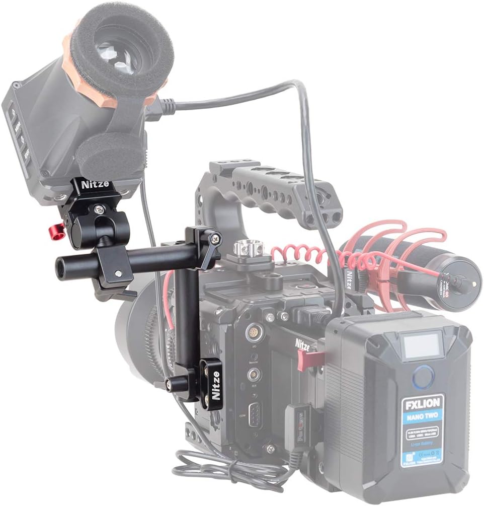 Amazing 🔥 Nitze EVF Mount Kit with QR NATO Holder and 15mm Rods for Portkeys L-Eye Viewfinder - EVF-K02