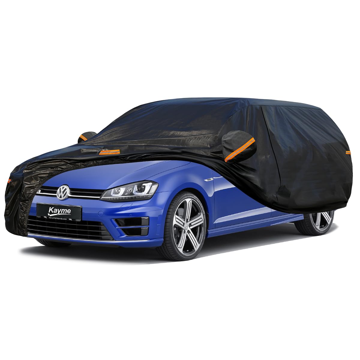 Kayme Funda Coche Exterior, Compatibles con Audi A3 Sportback(1996-2025), Cubierta para Coche Impermeable Transpirable Anti-UV Antipolvo de 7 Capas, Cubre Coche con Cremallera y Forro de Algodón. — view 46