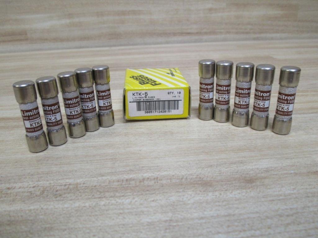 Bussmann KTK-5 Limitron KTK5 Fuse 5 Amp (Pack of 10)