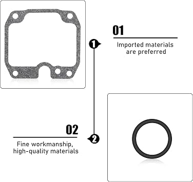 KLF250A Carburetor Rebuild Kit Compatible with Kawasaki Bayou 250 KLF250 KLF250A 250A 2003 2004 2005 2006 ATV Carb Repair Set