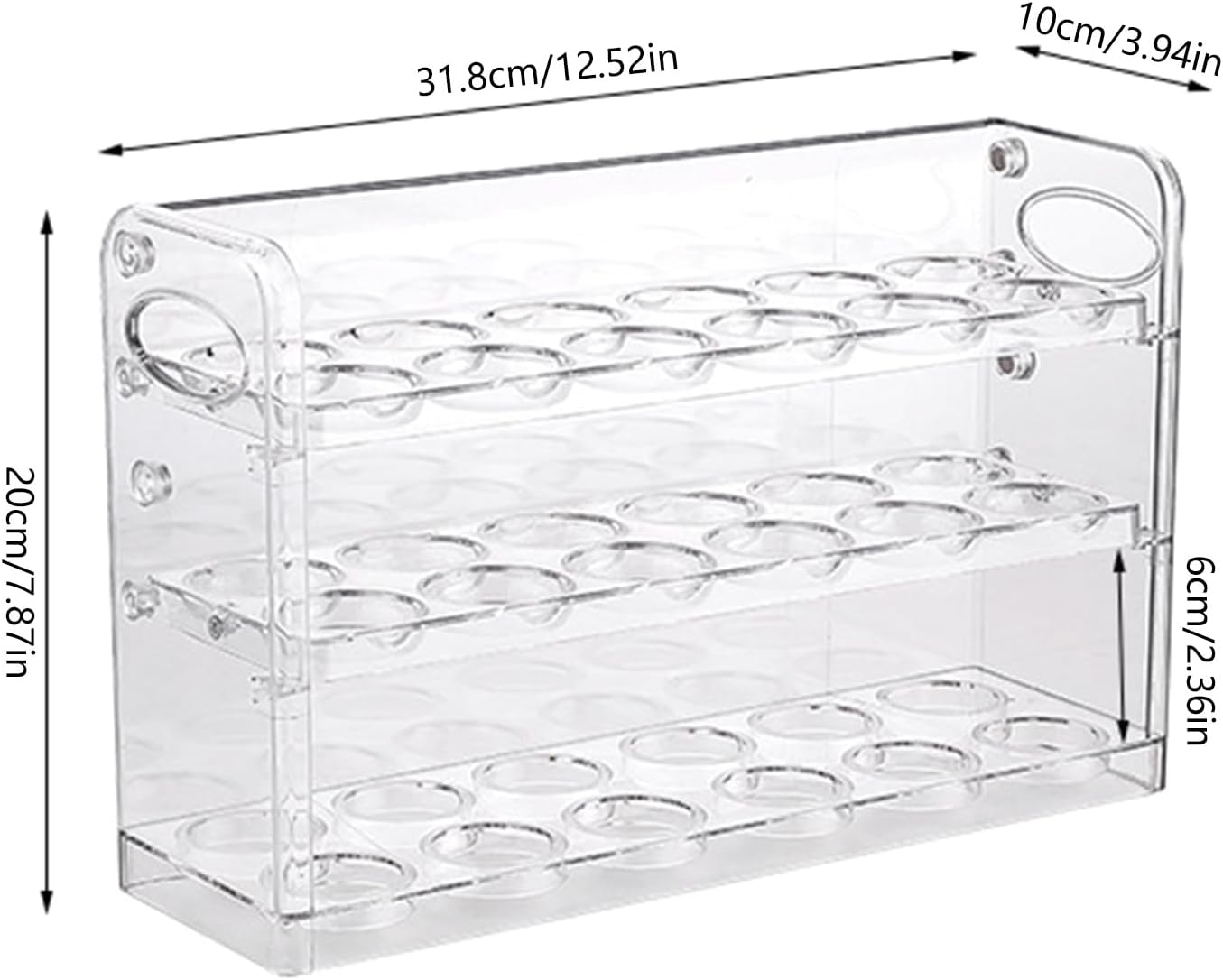 Stackable Elegant Eggs Stand Storage Case Practical Display Holder See Through For Home Accessory And Eggs Storage