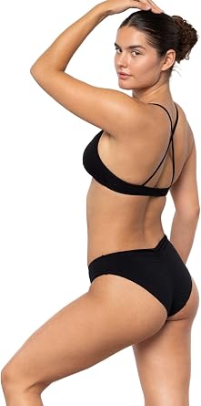 LOS ANGELES APPAREL Womens Ruched Back 83008-3PK - 3-Pack Cotton Panties