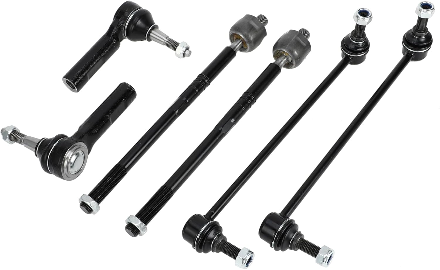 X AUTOHAUX 6pcs Front Suspension Kit Inner Outer Tie Rod End Front Sway Bar Link for Buick Regal 2012-2017 for Buick LaCrosse 2011-2016 No.EV800962/ES800949/K750400