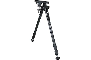 Equalizer 2 Vanguard Bipod with Rubber-to-Metal Spiked Feet for Sturdiness on Any Terrain