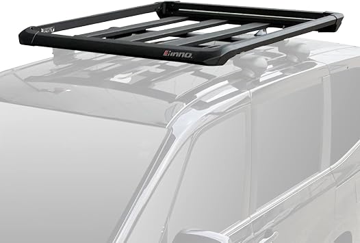 Carmate INNO INT537BK Roof Carrier Roof Rack, Aluminum, Aero Rack, 120 Square/Aero Compatible