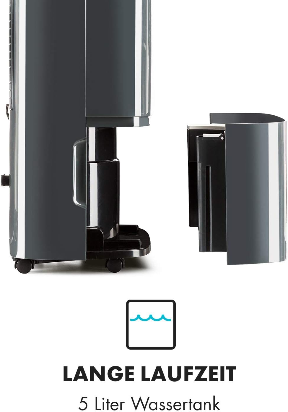 Klarstein DryFy20 dehumidifier with its water tank removed
