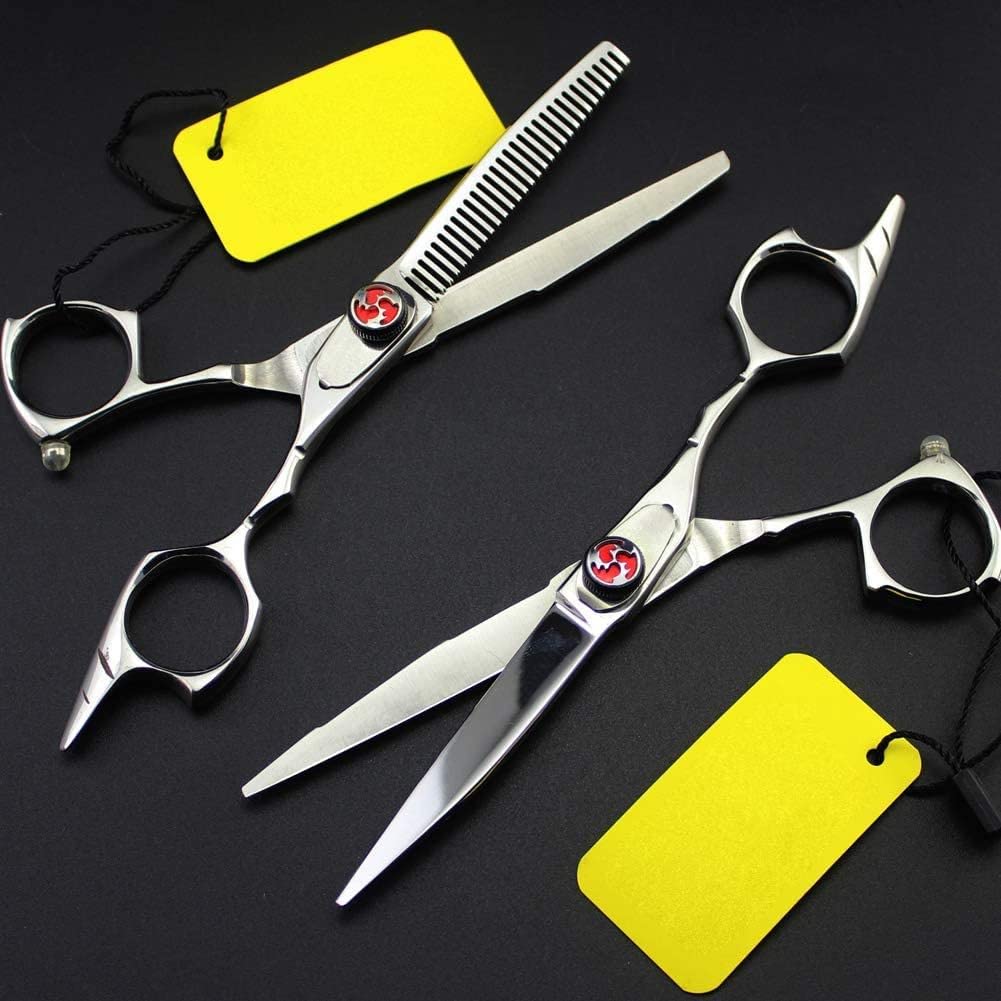 Ciseaux de coiffure et kit amincissant 5,5 pouces pour coupe de cheveux familiale