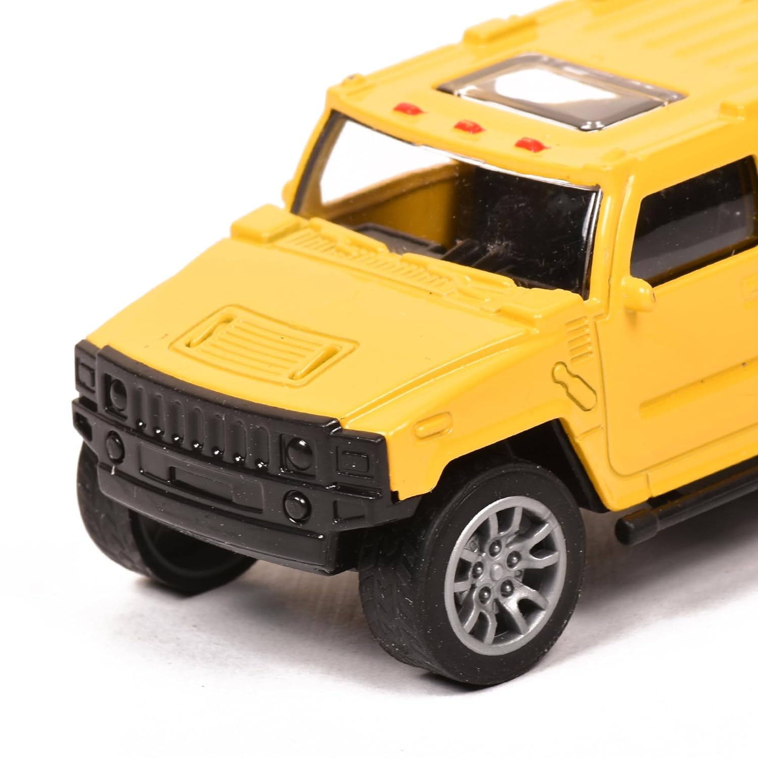 Braintastic Jeep Model Diecast Super Simulation Model Car Pull Back Friction Vehicle Car Toys for Kids Age 3+ Years (Yellow) 1