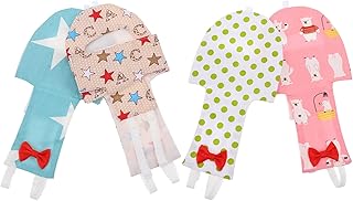 POPETPOP Conure Diaper 4Pcs Parrot Bird Diapers- Washable Parrots Nappies Reusable Parrot Flight Suit Liners for Parakeet Parrot Mini Macaw Lovebird Diaper