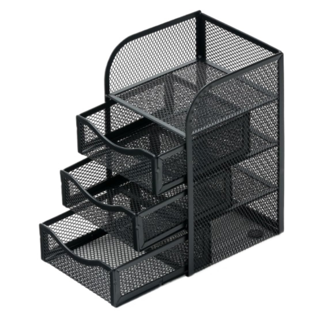 Porta Oggetti da Scrivania Organizzatore Da Scrivania A 4 Livelli, Forniture Per Ufficio Desktop Multifunzionali In Rete Per Ufficio, Casa, Scuola Organizzatore Scrivania