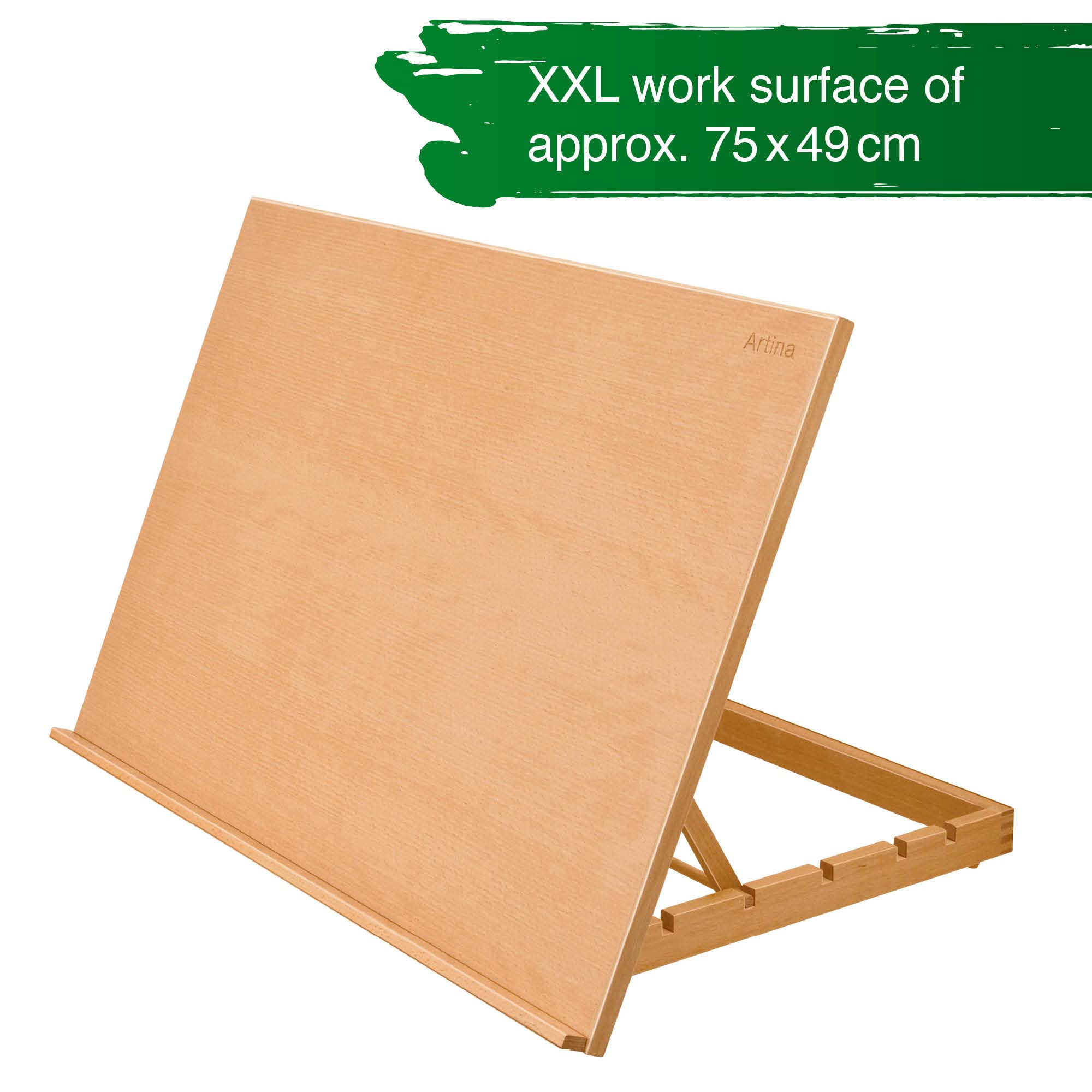 Buy Artina Table Top Montpellier 75x50cm HeightAdjustable Artist Easel