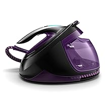 Philips PerfectCare Elite Plus Ferro da Stiro con Caldaia – 2700W, Colpo di Vapore 550g, Pressione 7,7 Bar, Tecnologia OptimalTEMP, Serbatoio 1,8 l, Viola, Nero (GC9675, 80)