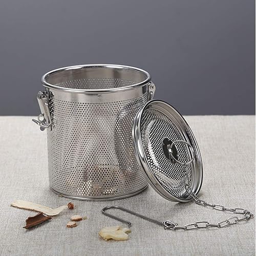 Miniatura 5 de Hemoton Infusor de bolas de té de malla de acero inoxidable para condimentos, filtro de cocina, cesta coladora para especias y té de hojas sueltas