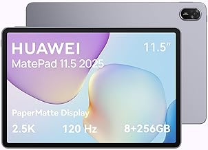 HUAWEI MatePad 11.5 2025 Tablet 2.5K 120Hz Eye Comfort PaperMatte Display, 8+256GB, 10100 mAh Battery, 40W SuperCharge, WiFi 6, Bluetooth 5.2, Quad Speakers