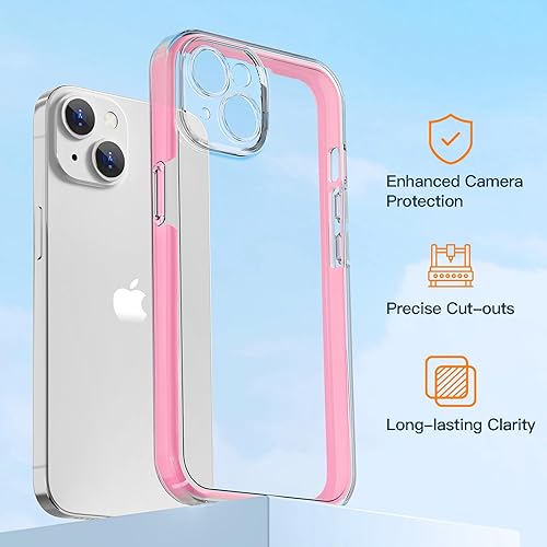 Miniatura 2 de COOLQO Funda compatible con iPhone 14/iPhone 13 con protectores de pantalla, protección contra caídas de grado militar, diseño de doble capa que no