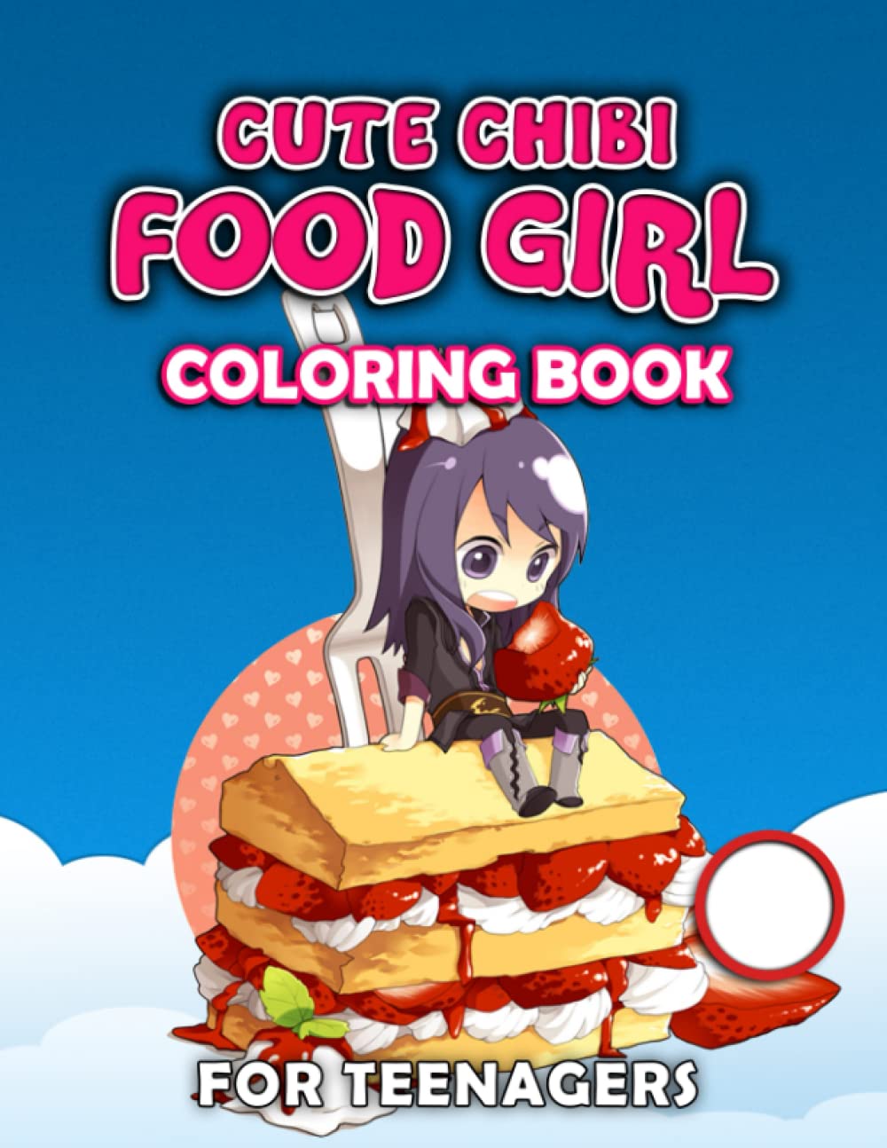 Buy Cute Chibi Food Girl Coloring Book 30 cute and Tiny Food Girls Coloring Pages for Adults
