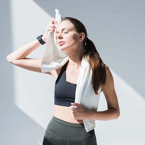 Miniatura 4 de MoNiBloom Juego de 6 toallas de mano 100% algodón para baño, hogar, hotel, spa, gimnasio, yoga, ducha, altamente absorbentes, ultra suaves, de