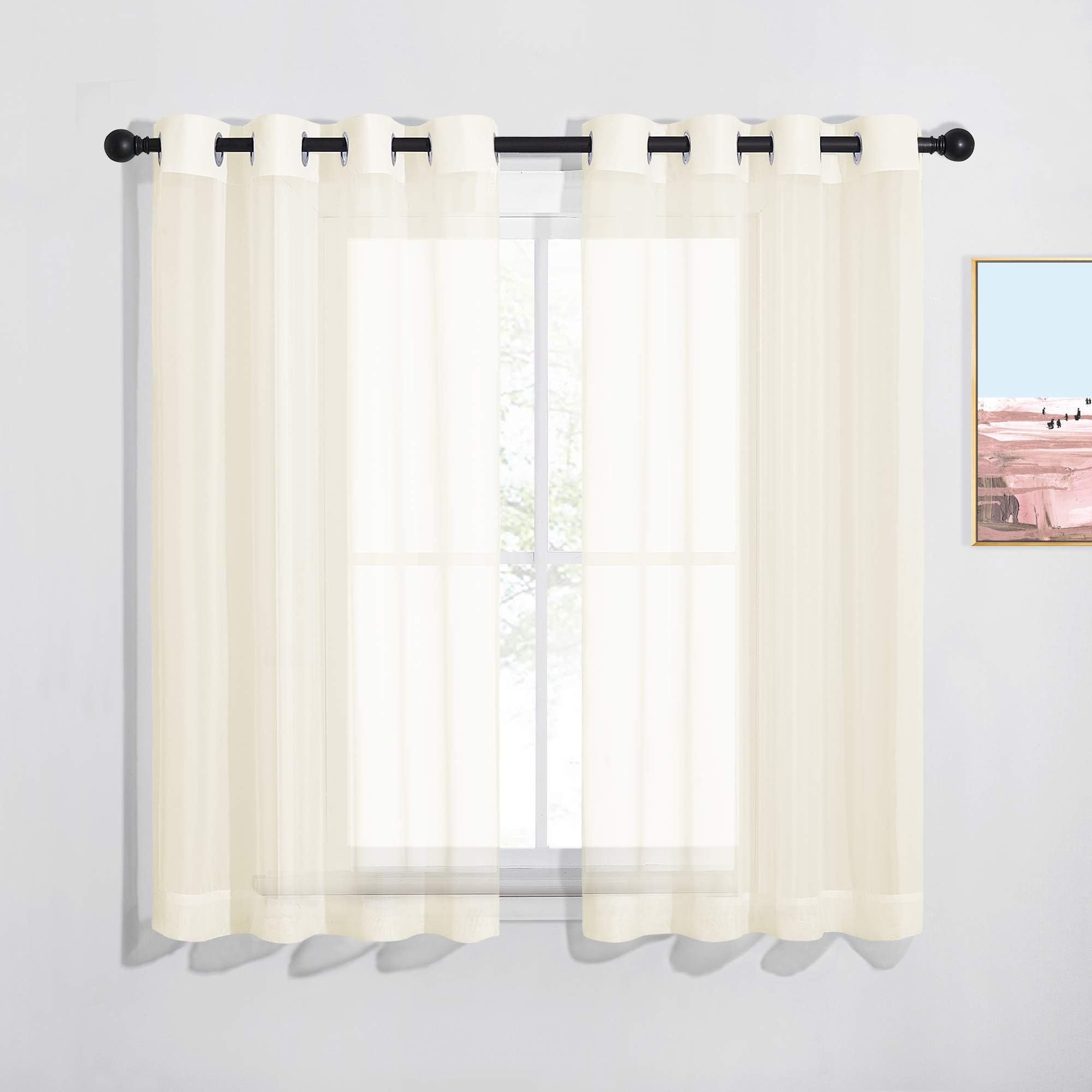 Room Darkening Blackout Red Curtain - (Burgundy Red) Home Decor Energy Smart Thermal Insulated Window Treatment Drape/Drapery for Kitchen, 52x63 Inch,1 Piece