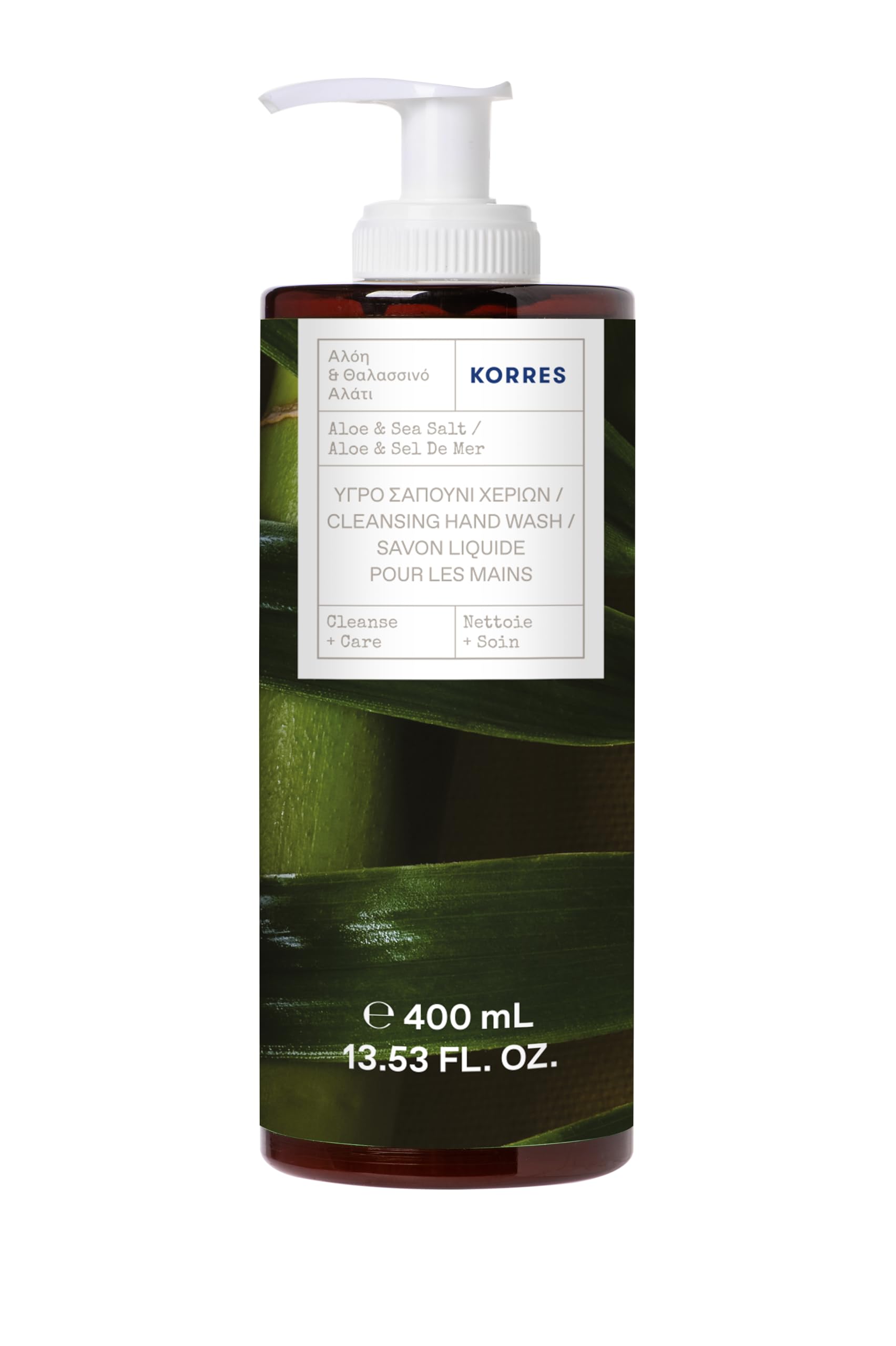 KORRES Aloe & Sea Salt Cleansing and Caring Handwash, 400ml