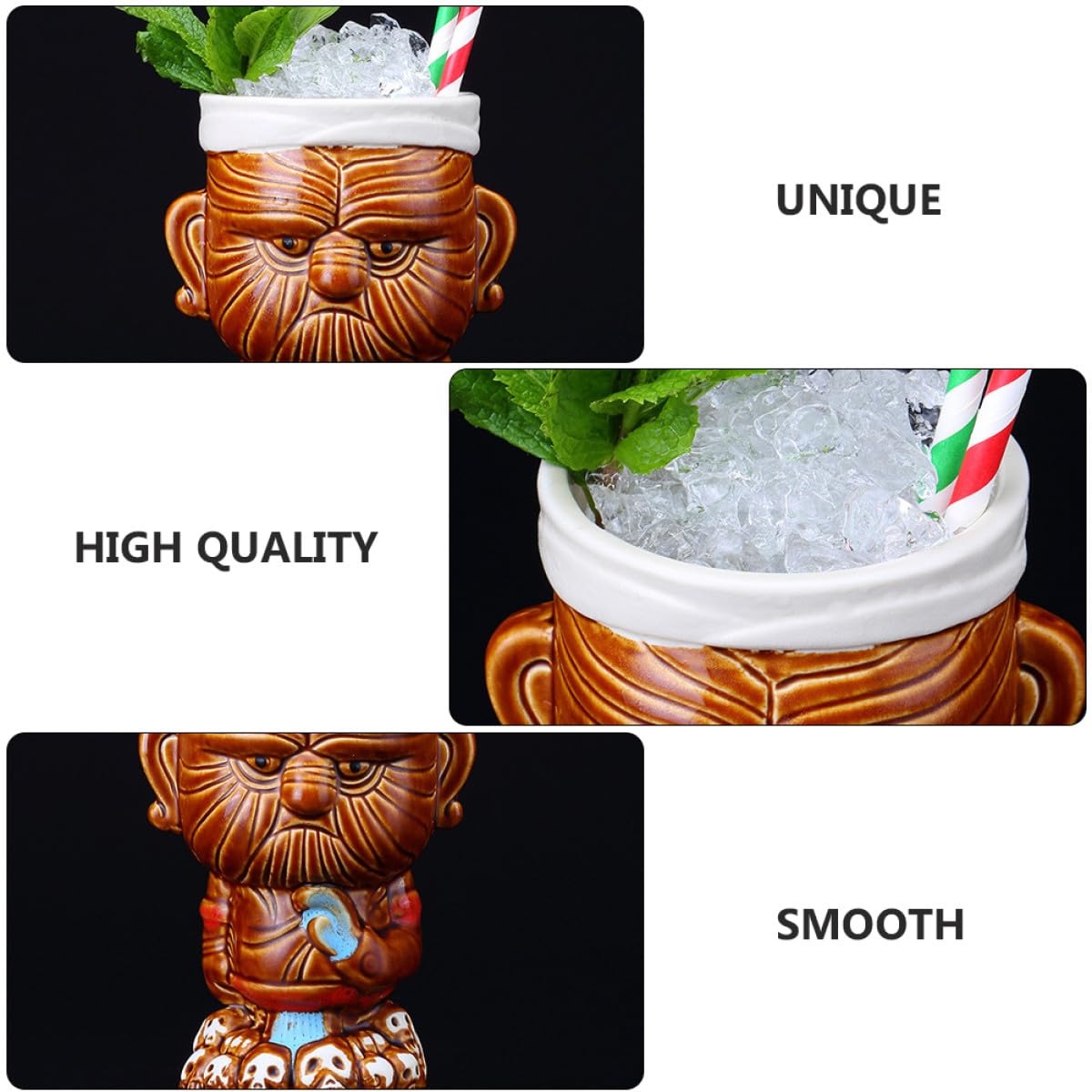 Kreativer Cocktailbecher Großes Form, Keramik 1, Stück Fassungsvermögen