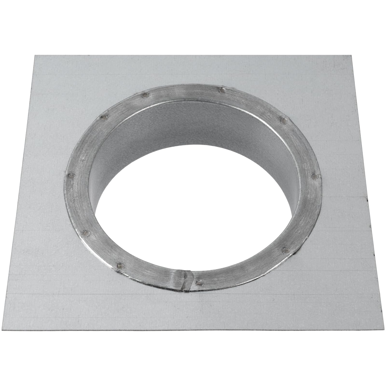 Vent Systems 125 mm Kanal Anschlussflansch mit quadratischer Zapfen-Wandplatte – Trockner Entlüftungsadapter und Montageplatte – ideal für nahtlose HVAC-Kanal-Verbindungen, Abluftventilatoren