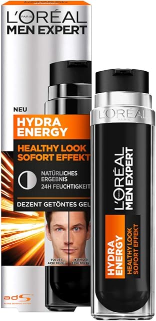 L'Oréal Men Expert Healthy Look Instant Effect Gel for 24 Hours Moisture, Hydra Energy, 1 x 50 ml