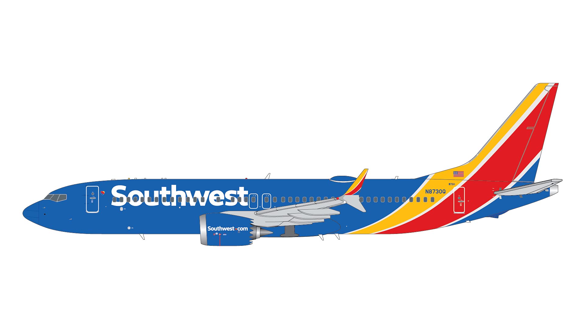 Amazon.com: GeminiJets Southwest Airlines Boeing 737 MAX 8 N8730Q