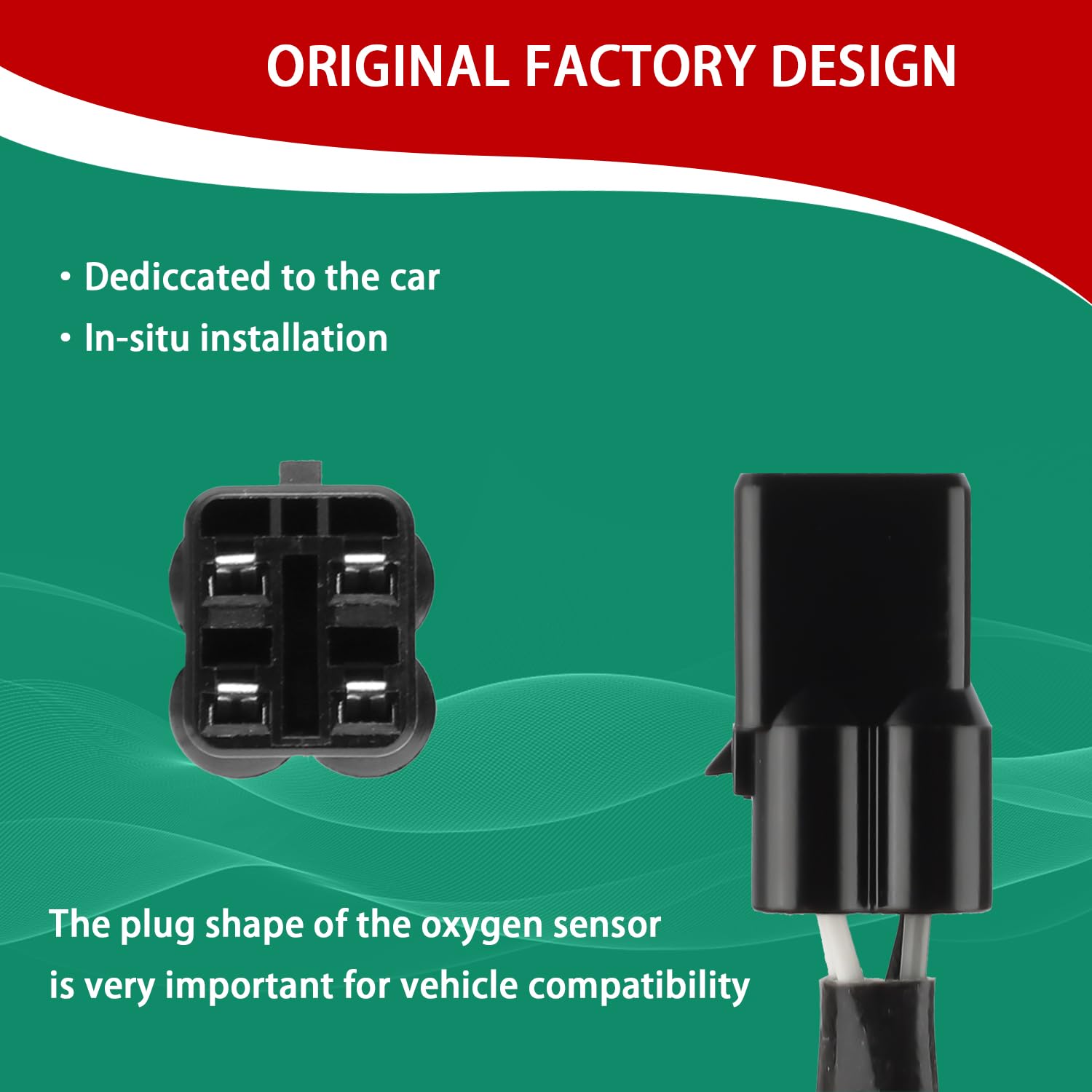 O2 Oxygen Sensor Heated Air Fuel Ratio Compatible with Suzuki Outboard DF100A DF115A DF140A DF250A DF300A DF150A DF175A DF200A Replace# 18213-98J30
