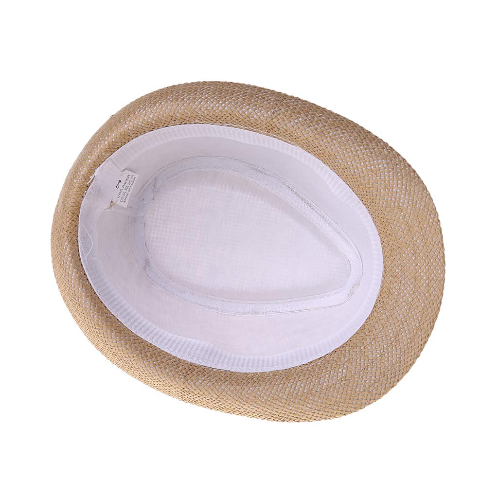 Enfants Enfants été Plage Chapeau de Paille Jazz Panama Trilby Fedora Chapeau Gangster Casquette extérieur Respirant Chapeaux Filles garçons Chapeau de Soleil