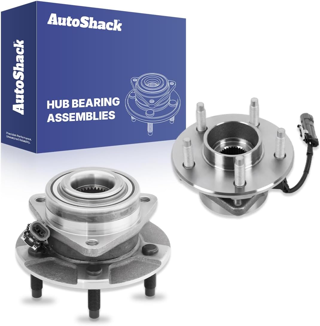AutoShack Front Wheel Hub Bearing Assemblies Left & Right with ABS Replacement for 2002-2007 Saturn Vue 2005-2006 Chevrolet Equinox 2006 Pontiac Torrent 2-PC Set
