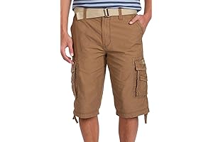 Cordova Belted Messenger Cargo Short for Men in Regular, Big, and Tall Sizes